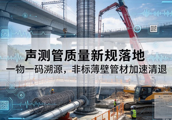 梅州声测管质量新规落地，一物一码溯源，非标薄壁管材加速清退