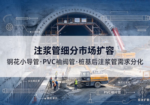 梅州注浆管细分市场扩容，隧道钢花小导管、PVC 袖阀管、桩基后注浆管需求分化